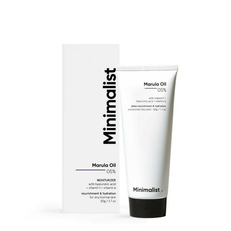 Minimalist 5% Marula Oil Moisturizer With Hyaluronic Acid & Vitamin F & E