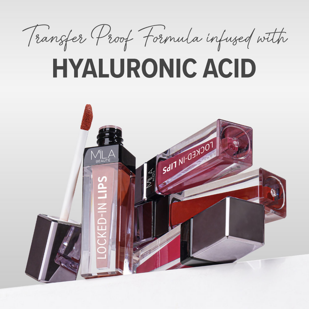 Mila Beaute 12 Hr Non-Transfer Locked-In Liquid Lipstick - Cherry Sundae