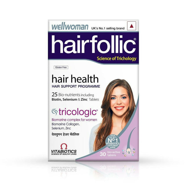 Wellwoman Hairfollic Tablets Hover Image