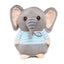 Webby Soft Animal Plush Elephant Toy 20cm-Blue