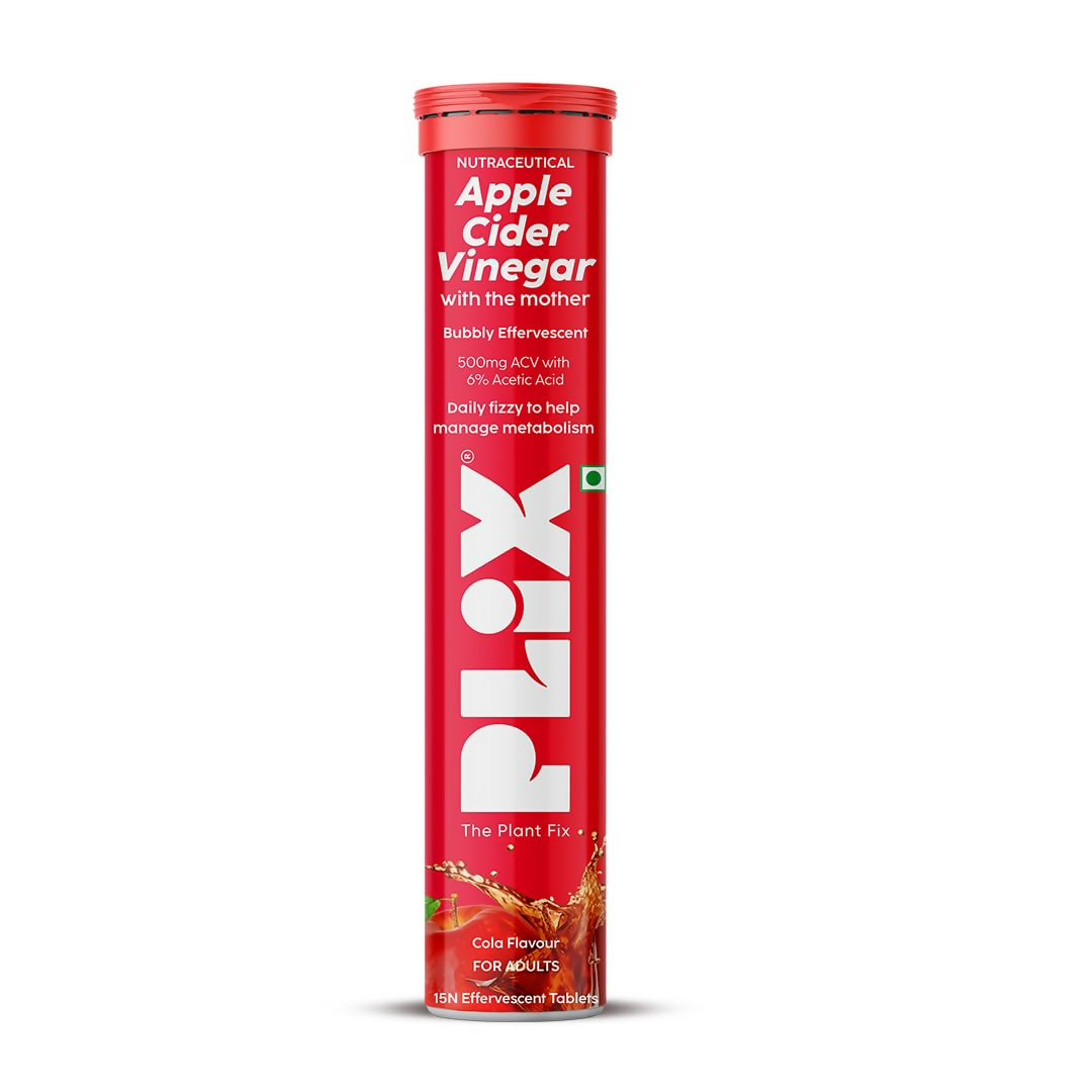 PLIX The Plant Fix Apple Cider Vinegar Effervescent Tablets - Cola Flavor