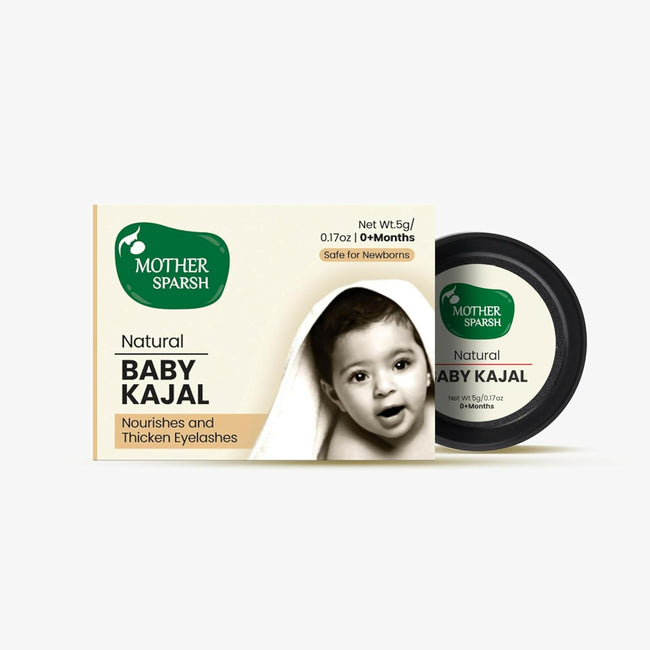 Mother Sparsh Natural Baby Kajal with Zero Lead Content, Irritation Free & Safe for Newborn Babies Hover Image
