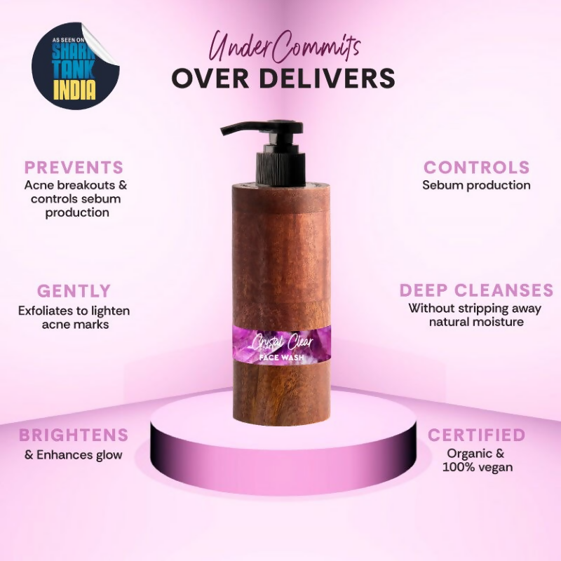 Mintree Certified Organic & Vegan Crystal Clear Anti-Acne Face Wash