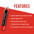 Jaquline USA Lip Pops Matte Lip Tint - Red Pop 02