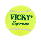 Vicky Supreme Yellow Tennis/Cricket Ball Heavy Multipurposeful Design & Durable Rubber Built