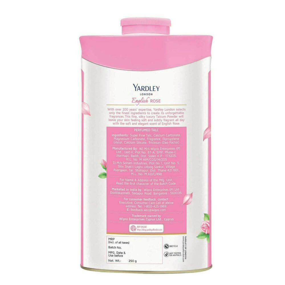 Yardley London English Rose Perfumed Talc Powder For Women