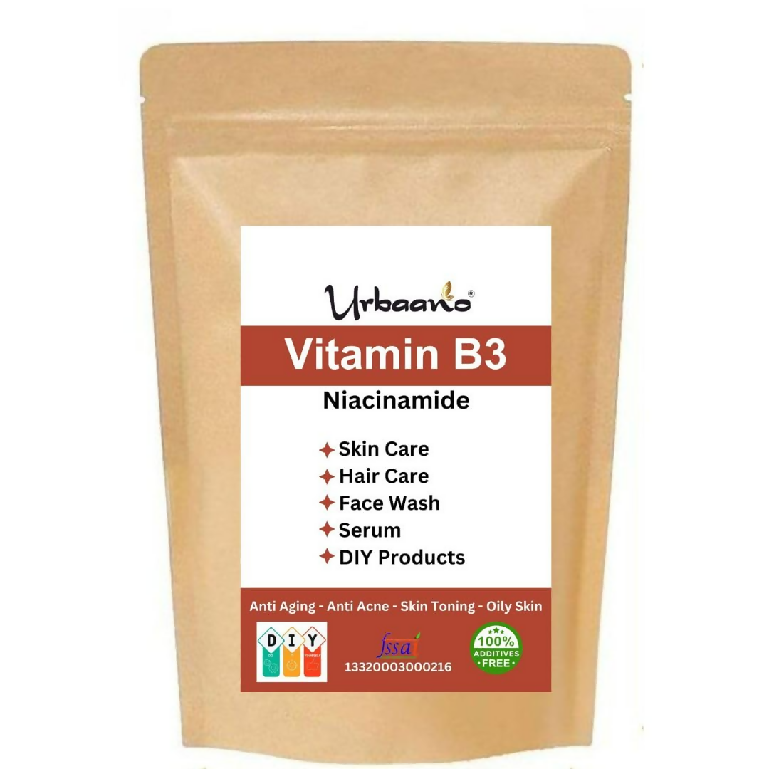 Urbaano Herbal Niacinamide Powder (Vitamin B3) For Making DIY Lotion, Cream, Serum & Skin Care