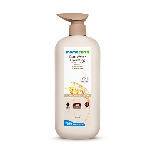Mamaearth Rice Water Hydrating Body Lotion Main Image