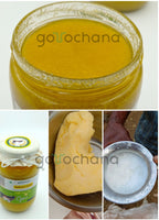 Gorochana 100% Source Traceable Desi Malnad Gidda A2 Full Moon Day Bilona Cow Ghee | Pure Ghee | Organic Ghee - Limited Time Offer