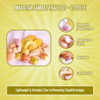 The Small Wonderland Maratha Samrat Thali -Maharashtrian food Inspired pretend Fabric Toys