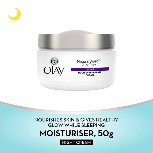 Olay Natural Aura 7 In One Night Nourishing Repair Cream Main Image