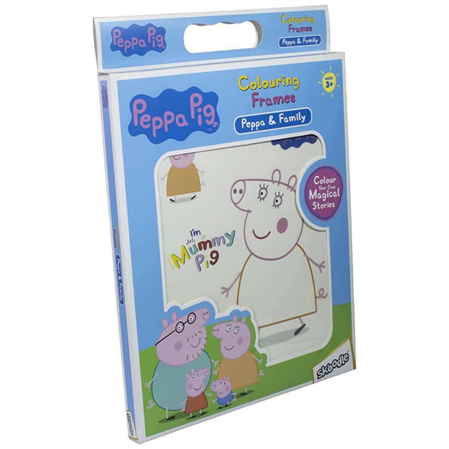 Skoodle Peppa and Family Coloring Frames Hover Image