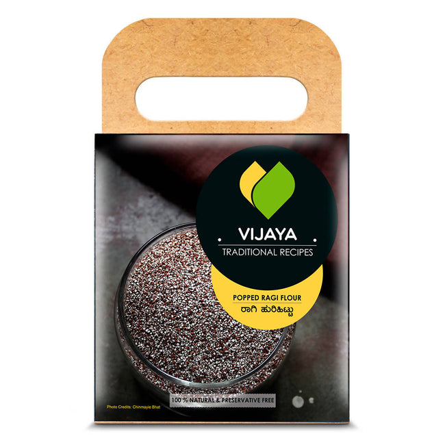 Vijaya Traditional Recipes OneScoop Ragi Hurihittu (Ragi Popped Flour) Main Image