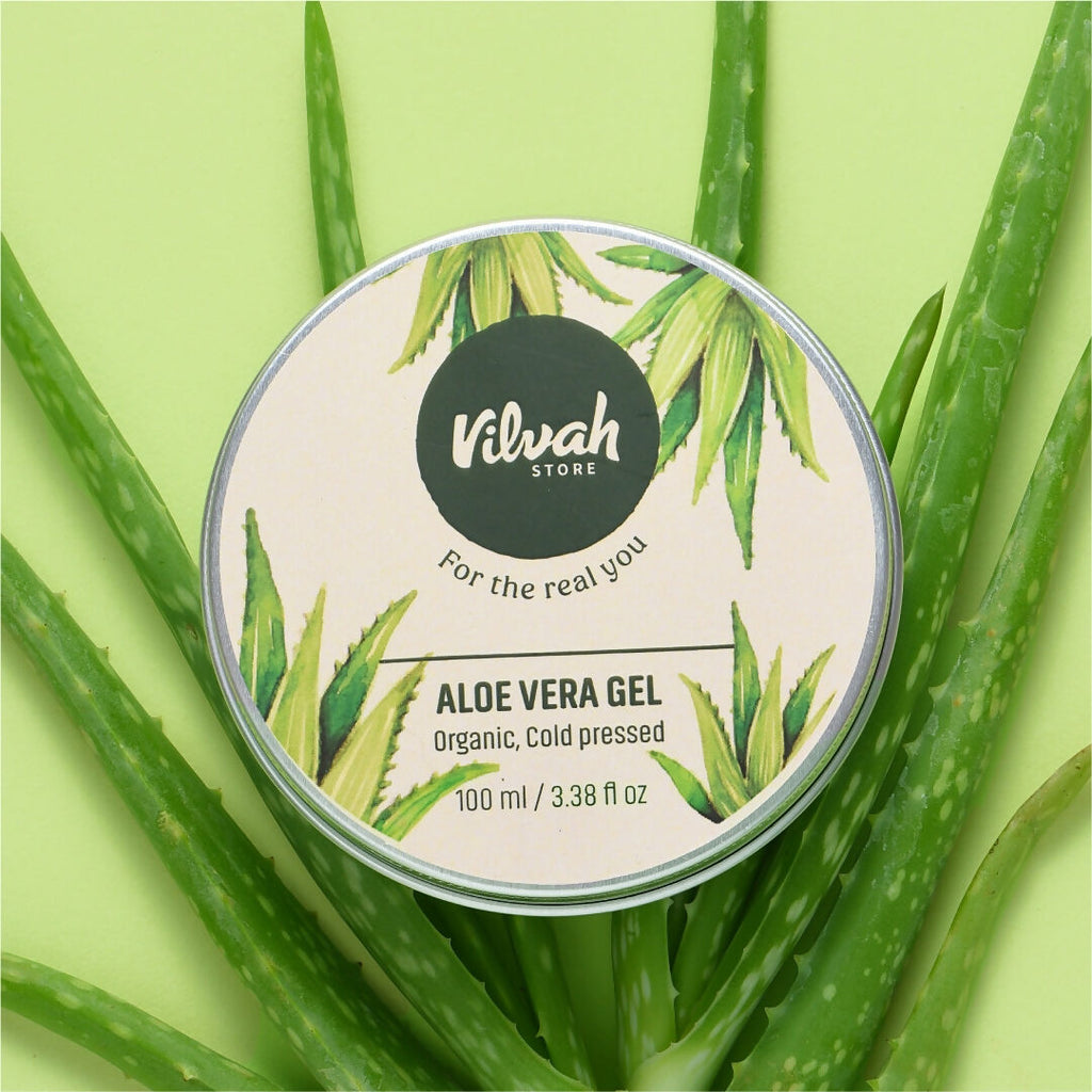 Vilvah Store Aloe Vera Gel (Multi-Purpose Skin & Hair Care)