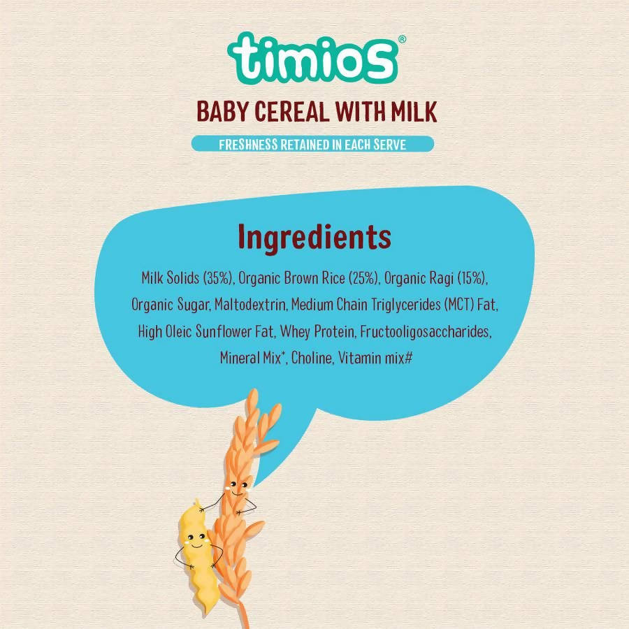 Timios Organic Rice Ragi Baby Cereal