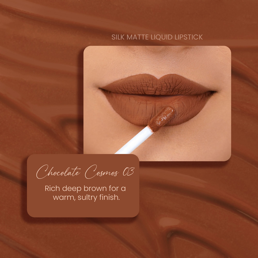 Parul Garg Beauty Silk Matte Liquid Lipstick - Chocolate Cosmos 03