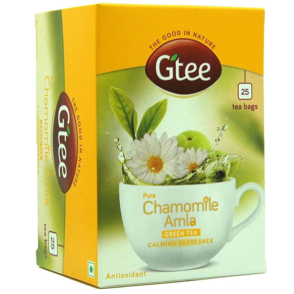 Gtee Chamomile Green Tea Bags for Stress Relief and Good Sleep