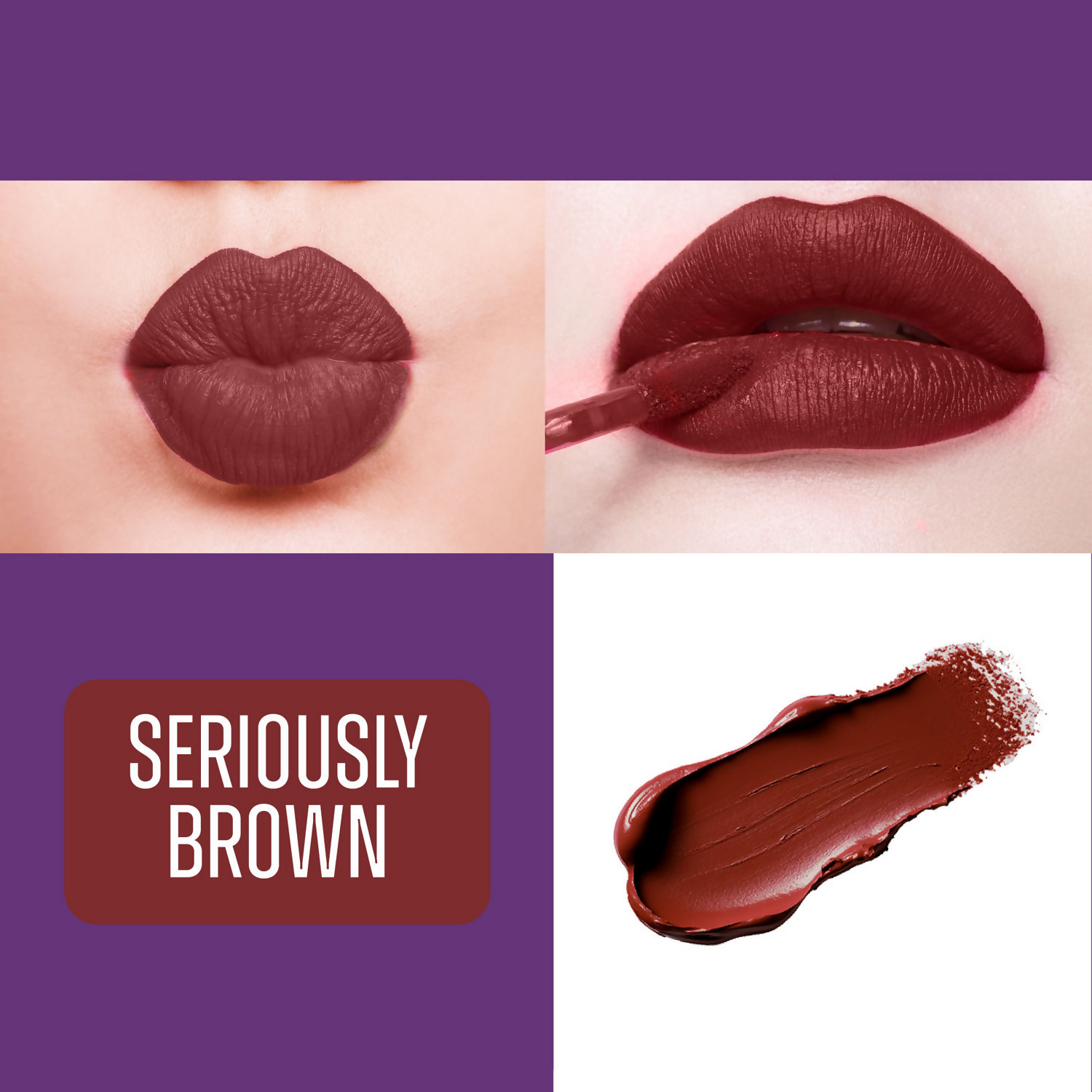 Blue Heaven Ultimatte Whipp Lip Liquid Lipstick - Seriously Brown