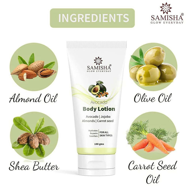 Samisha Natural Avocado Body Lotion For Dry Skin Main Image