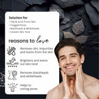 Globus Naturals Anti-Pollution Charcoal Men 6 Step Facial Kit