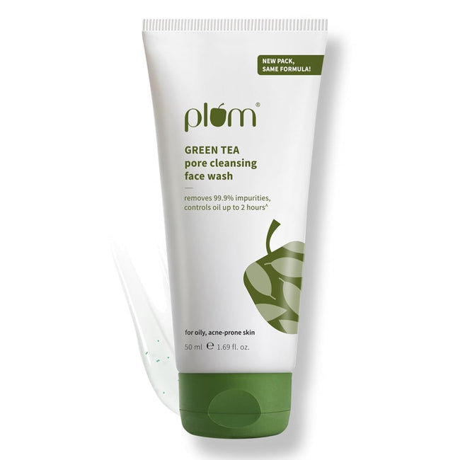 Plum Green Tea Pore Cleansing Face Wash With Glycolic Acid - Fights Acne & Oil For Clear Skin Hover Image
