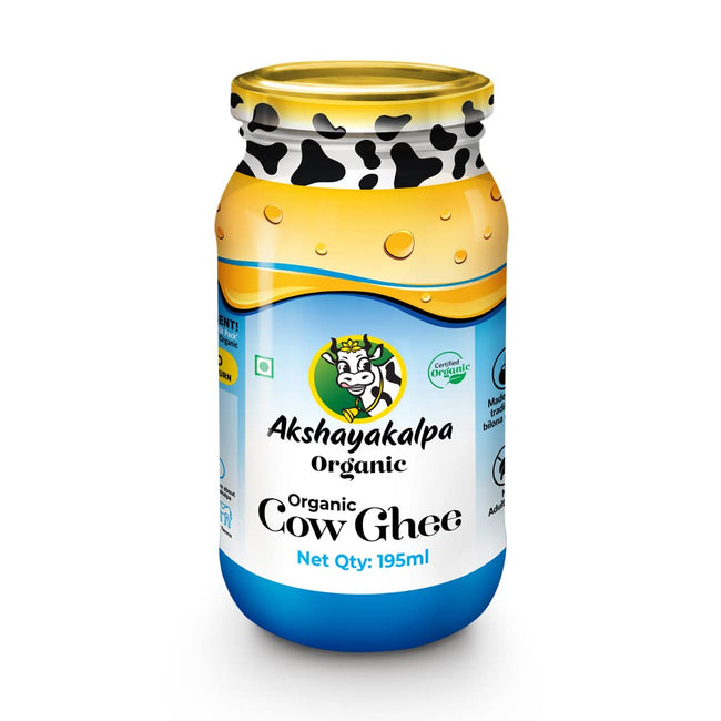 Akshayakalpa Organic Cow Ghee | Pure Organic Ghee | Certified Organic Desi Ghee Hover Image