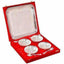 Silver Plated Brass Bowl Set with Tray - Pack of 9