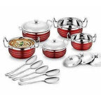 Stainless Steel Handi Copper Set (10-Pieces)