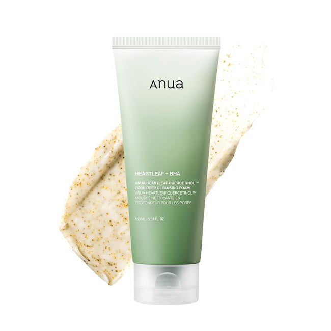 Anua Heartlef Quercetinol Pore Deep Cleansing Foam - Korean Skincare Hover Image