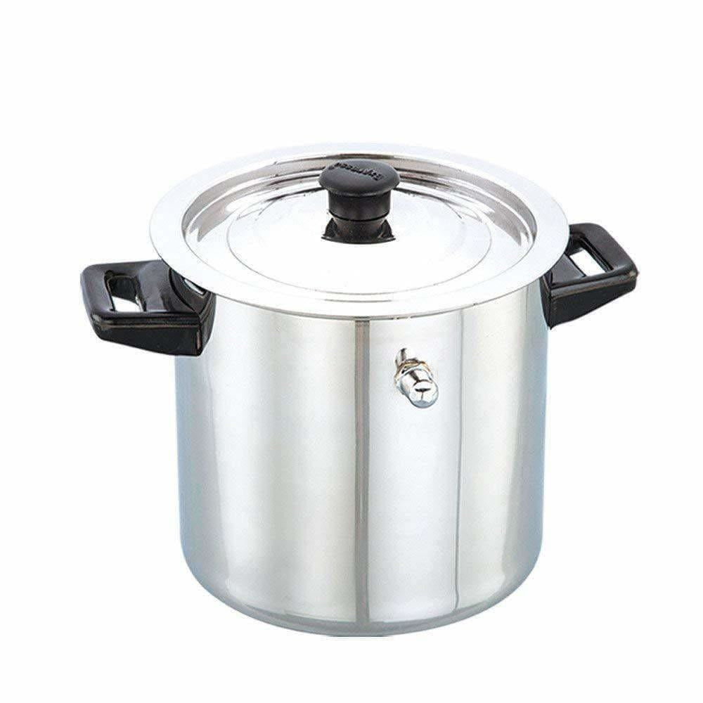 Stainless Steel Cookware Finish Look Heat Insulated Water Boiler Silver