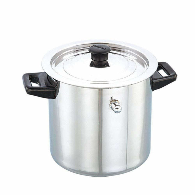 Stainless Steel Cookware Finish Look Heat Insulated Water Boiler Silver Hover Image