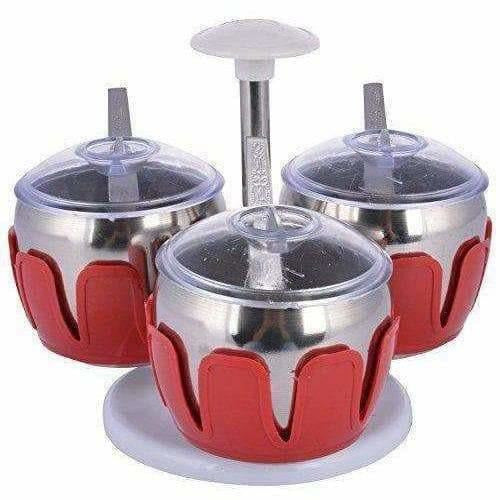 Stainless Steel Pickle Jar with Lid and Spoon for Kitchen Hover Image