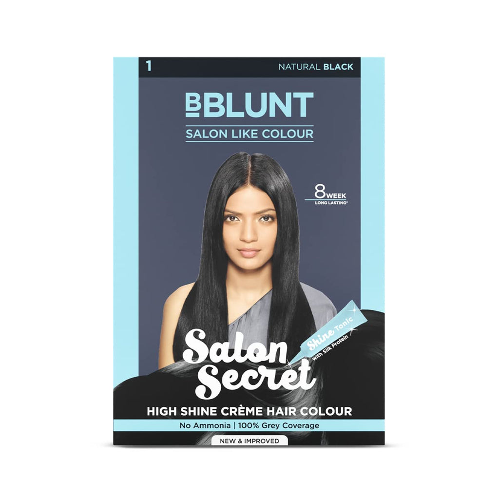 BBLUNT Shine Creme Hair Color Honey Brown 5.32 with Shine Tonic 108g
