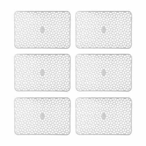 Plastic Anti-Slip Fridge Drawer Mat - Set of 6