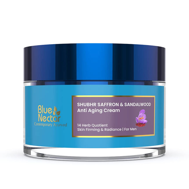 Blue Nectar Shubhr Anti Aging Saffron & Sandalwood Cream for Men Hover Image