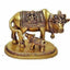 Brass Holy Kamdhenu Cow and Calf Sculpture