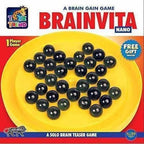 TOYZTREND Mind Challenging and Brain Development Brainvita Mini for Kids with 33 Glass Marbles