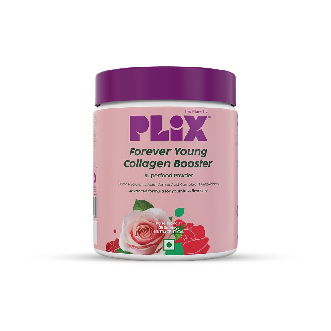 PLIX The Plant Fix Wholefood Collagen Builder Powder for Skin - Rose