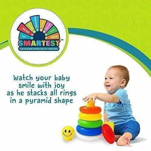 Little's Junior Stack-a -Ring Toy with 5 Rings for Kids - Multicolour