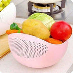 Plastic Drain Vegetable Fruit Basket