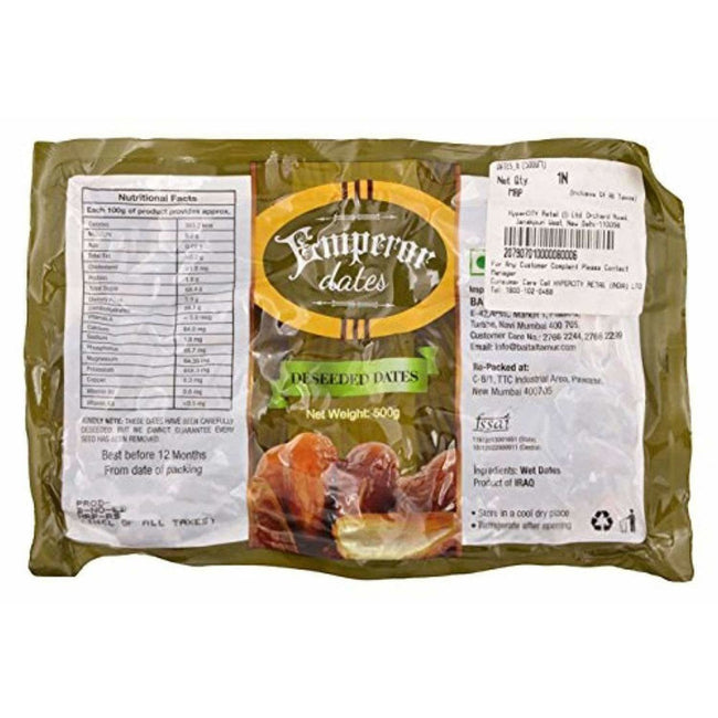 Emperor Seedless Dates - Deseeded  500g Pouch Hover Image