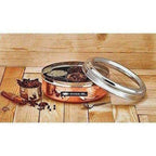 Stainless Steel and Copper Silver Spice Box and German Bowl Set of 3