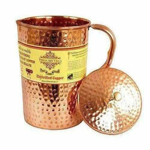 Copper Pitcher with 2 Glasses Main Image