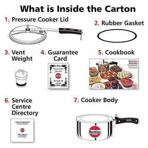 Hawkins Classic Pressure Cooker 3.5 Litres