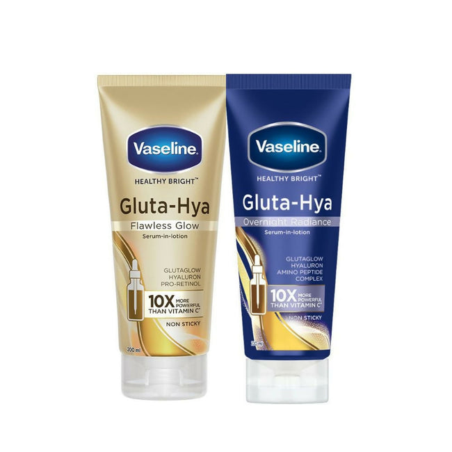 Vaseline Gluta-Hya Flawless Glow & Overnight Radiance Serum-In-Lotion Combo Hover Image