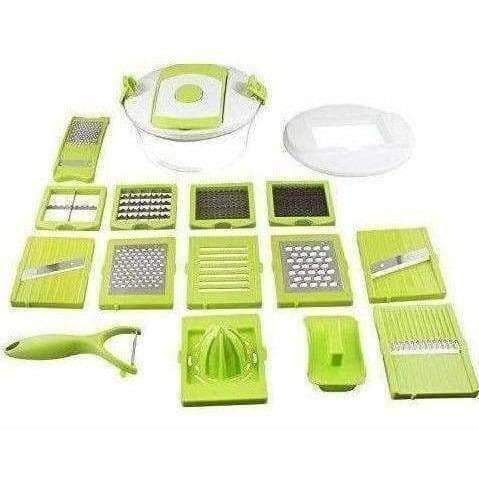 Plastic Fruit and Vegetable Cutter Set (15-Pieces)