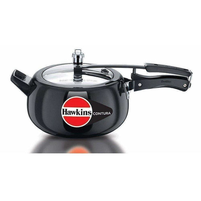 Hawkins Black - Anodized Aluminium Pressure Cooker, 3.5 Litres Main Image