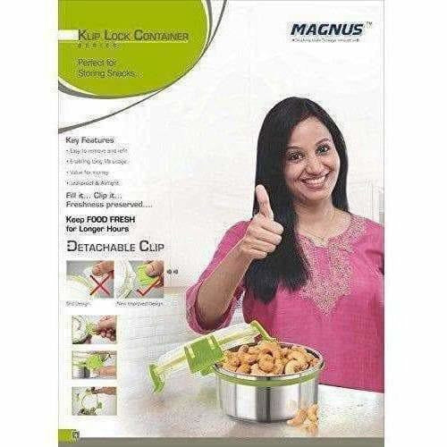 Stainless Steel Airtight & Leak Proof Containers Set, 1300 ml & 1750 ml, Set Of 2