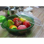 Multipurpose Double Layer Plastic Sieve Drainer Bowl