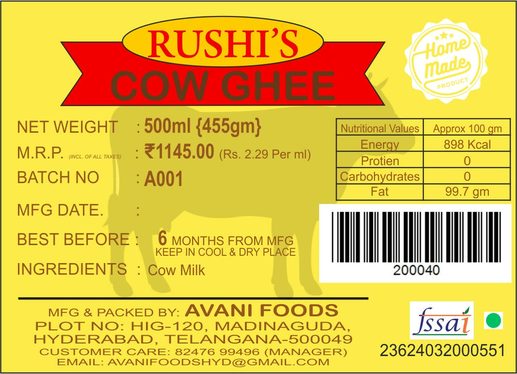 Avani Foods Cow Ghee